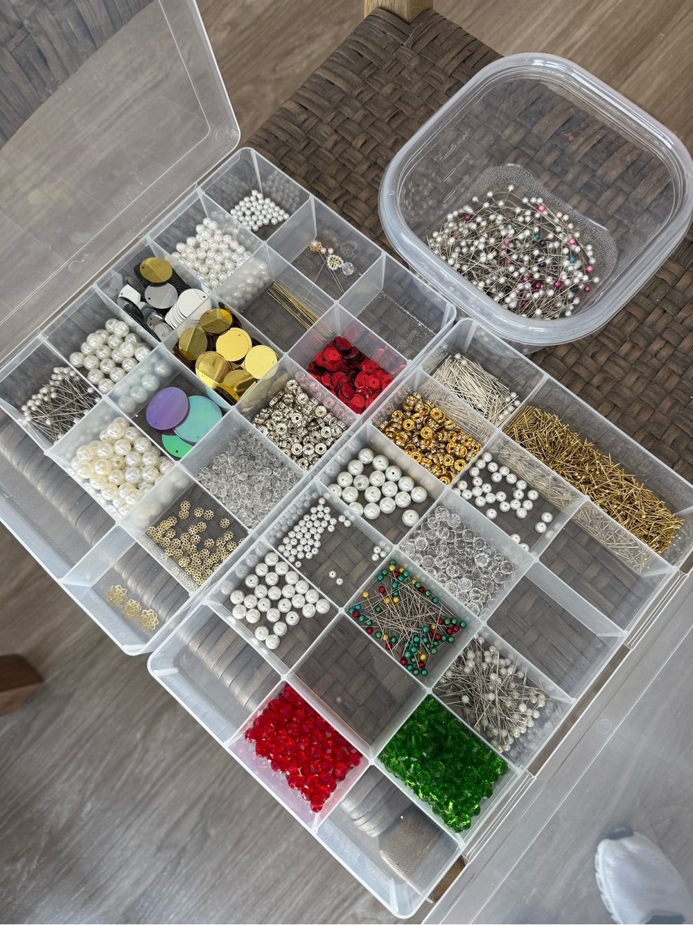Bundle of Beads, Pins and Sequins